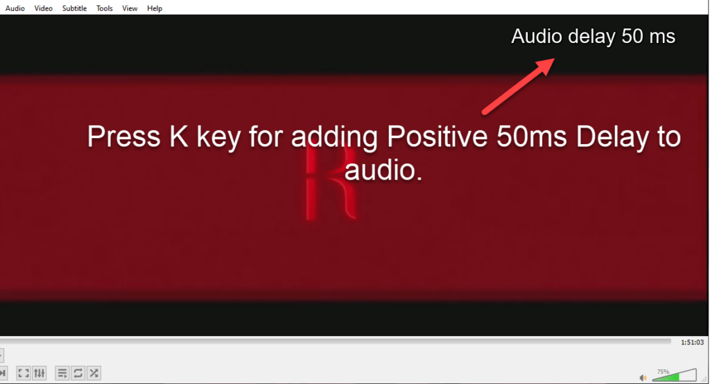 positive delay audio vlc player 1024x554 1 - Fix Audio Sync Lag / Delay in VLC Video Player